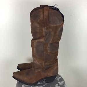 Dingo Distressed Leather Cowboy Boots